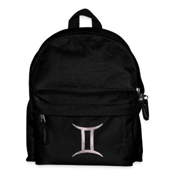 Zwilling Sternzeichen - Kinder Rucksack - Schwarz - Vorne
