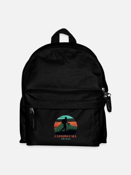 Canyons Call I Must Go - Kids' Backpack - black