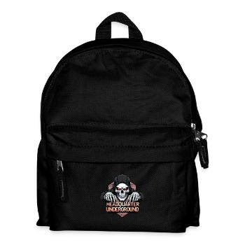 Crâne de gangster, - Sac à dos Enfant - noir - Devant