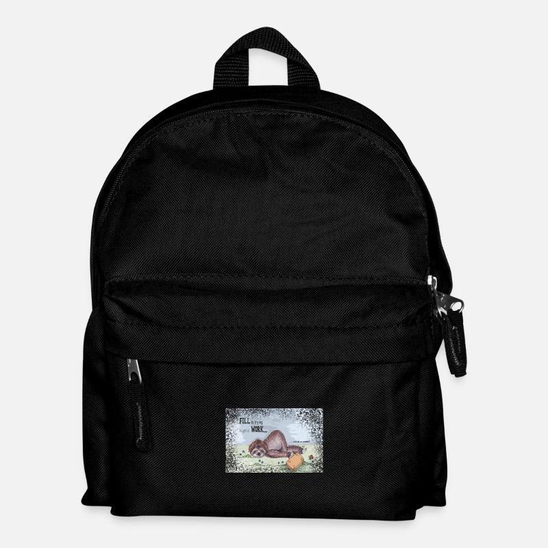 Fill is trying to get to work - Kinder Rucksack - Schwarz