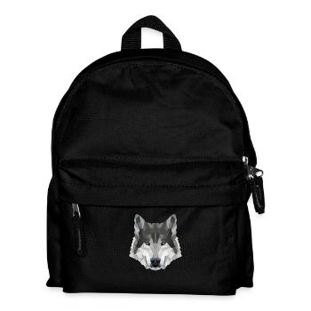 LOUP POLYGONE Husky Wolves Wildlife America - Sac à dos Enfant - noir - Devant