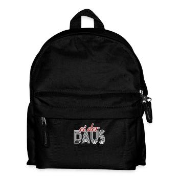 Ei Der Daus Sprichwort Deutsche Redensart Spruch - Kinder Rucksack - Schwarz - Vorne