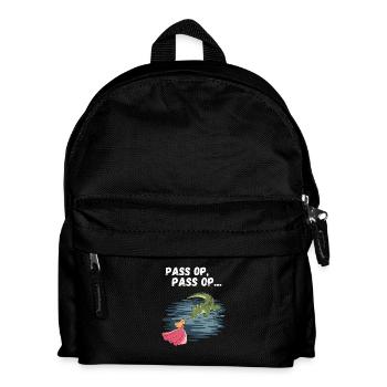 Carnival Cologne Alaaf Crocodile Princess Funny - Kids' Backpack - black - Front