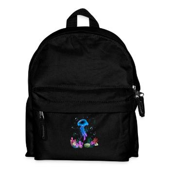 Urlaub Meer Sommer Meerestiere - Kinder Rucksack - Schwarz - Vorne