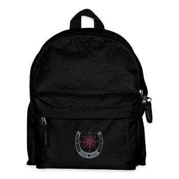 Compass Rider Horseshoe Windrose Trekking Riding - Kids' Backpack - black - Front