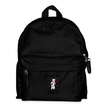 Vatertag - erster Vatertag - Kinder Rucksack - Schwarz - Vorne