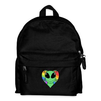 Alien Lgbt Rainbow Couleurs - Sac à dos Enfant - noir - Devant