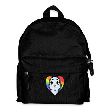 Penguin Lgbt Rainbow Couleurs - Sac à dos Enfant - noir - Devant