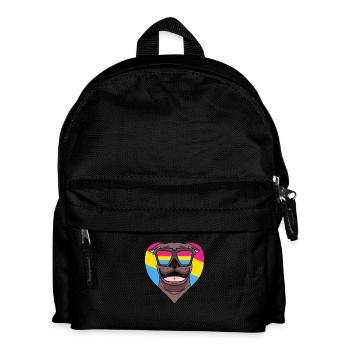 Pansexual Pit Bull Terrier Dog Gift - Kids' Backpack - black - Front