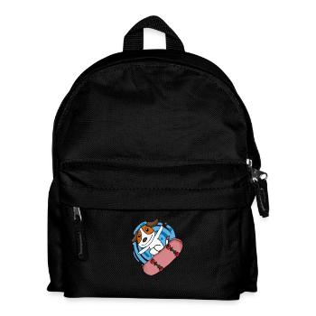 Dog Belgian Shepherd as a skater - Kids' Backpack - black - Front