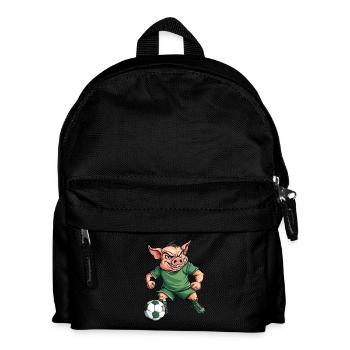 Piggy Footballer vert - Sac à dos Enfant - noir - Devant