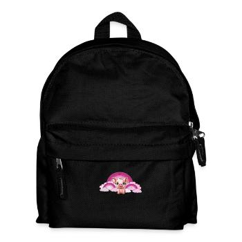 Regenbogen Ferkel Schwein himmlisch Wolken - Kinder Rucksack - Schwarz - Vorne