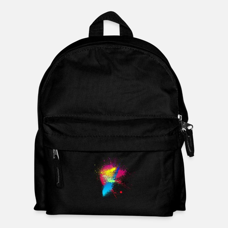 Design Abstrait Peinture - Sac à dos Enfant - noir