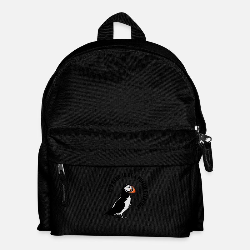 PUFFIN - Kinder Rucksack - Schwarz