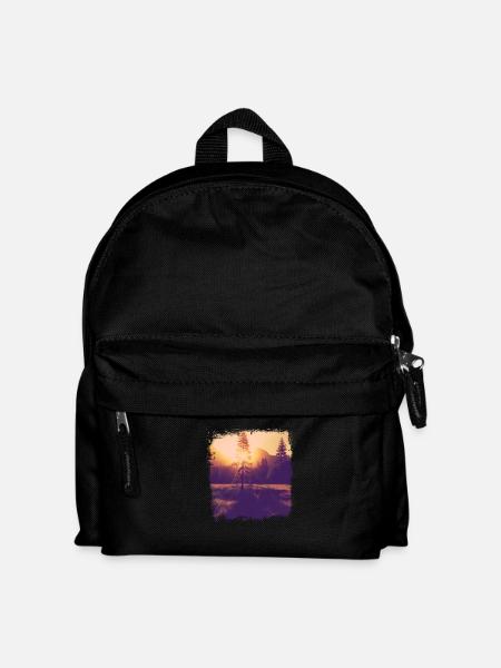 Tree glade sunshine - Kids' Backpack - black