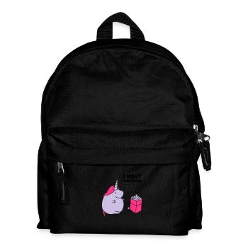 unicorn_want_popcorn_002 - Sac à dos Enfant - noir - Devant