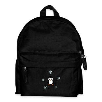 Kawaii Penguin Kawaii Animals Heart - Kids' Backpack - black - Front