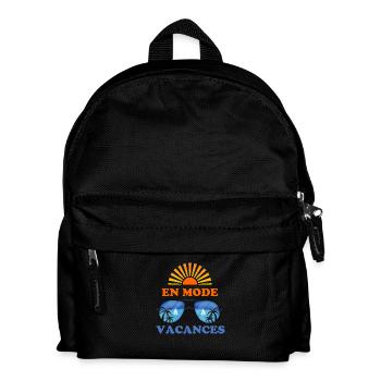 En mode vacances d été - Sac à dos Enfant - noir - Devant