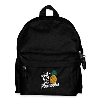 Pineapple tropical hawaiian fruit - Kids' Backpack - black - Front