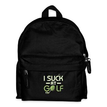 I Suck At Golf Amateur Golfer - Kinder Rucksack - Schwarz - Vorne