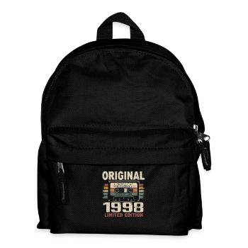 1998 Geburtstagsgeschenk 1998 Jahrgang 1998 Retro - Kinder Rucksack - Schwarz - Vorne