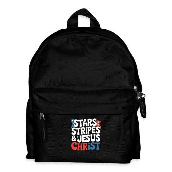 Croyant américain chrétien 4 juillet Jésus - Sac à dos Enfant - noir - Devant