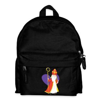 Sankt mit Herz - Kinder Rucksack - Schwarz - Vorne