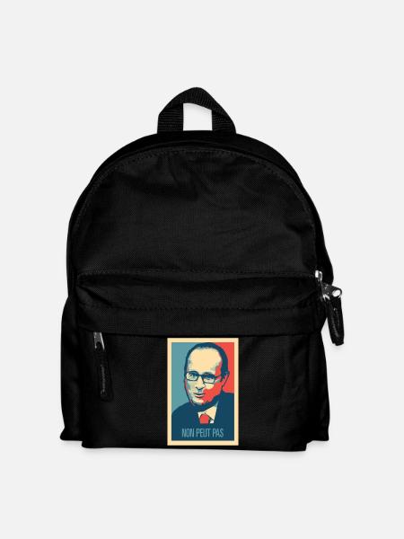 Popularité de François Hollande - Sac à dos Enfant - noir