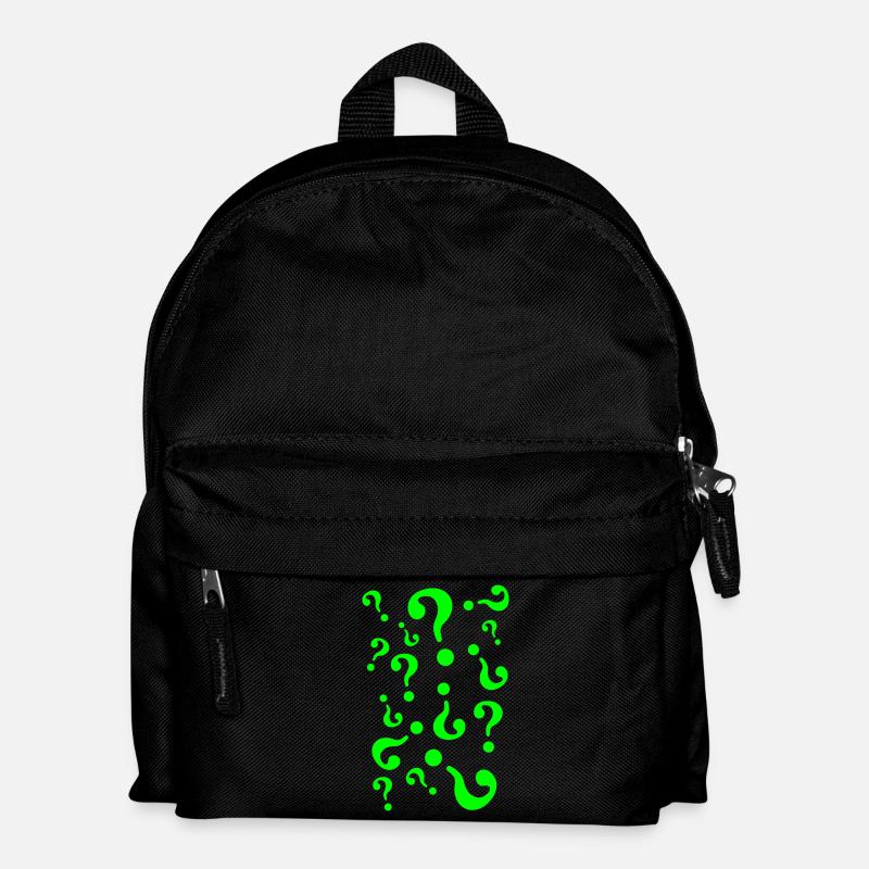 Question Marks - Kids' Backpack - black