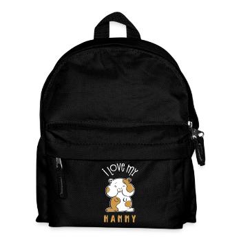 J'aime mon Hammy - J'aime mon hamster - Sac à dos Enfant - noir - Devant