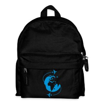 Around the World - Kinder Rucksack - Schwarz - Vorne