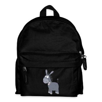 Petit âne avec des fleurs I Muli Mule Comic - Sac à dos Enfant - noir - Devant