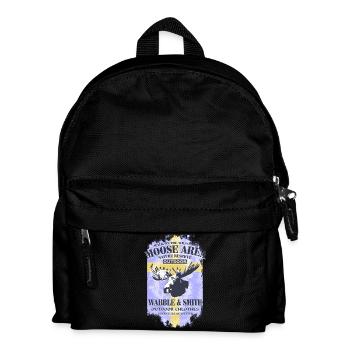Moose Land - Sweden Vintage Flag - Kids' Backpack - black - Front