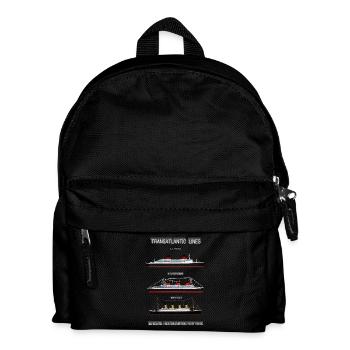 TRANSATLANTIC LINES POSTER - Kids' Backpack - black - Front
