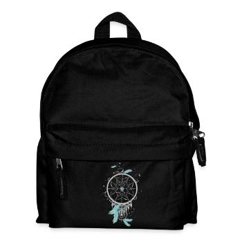 Ethno filigrane attrape-rêves en argent couleurs - Sac à dos Enfant - noir - Devant