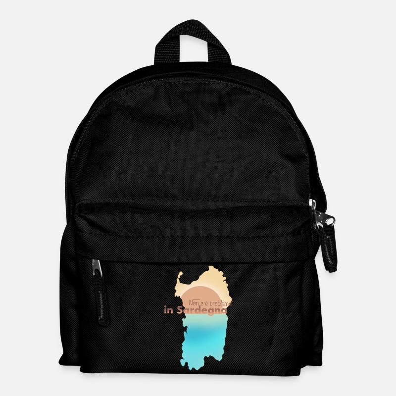 Non C’è Problema in Sardegna - Kinder Rucksack - Schwarz