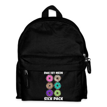Délicieuse déclaration de bonbons au beignet - Sac à dos Enfant - noir - Devant