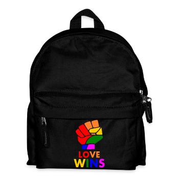 Love wins - Kinder Rucksack - Schwarz - Vorne