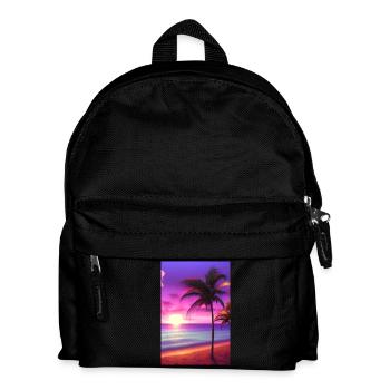 Caribbean Palm Beach - Kids' Backpack - black - Front