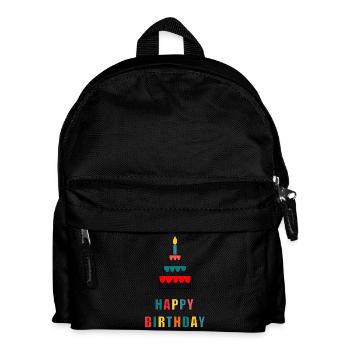 ALLES GUTE ZUM GEBURTSTAG. ALLES GUTE ZUM GEBURTSTAG. JAHRESTAG. - Kinder Rucksack - Schwarz - Vorne