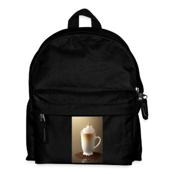 Coffee, coffee beans - Kids' Backpack - black - Front