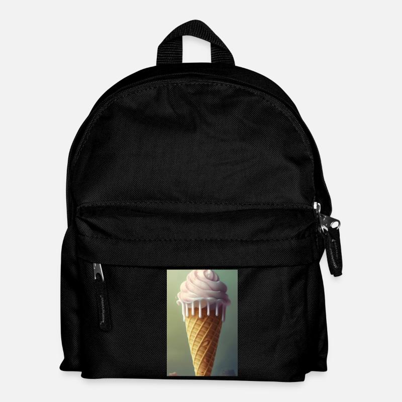 Eiscreme - Kinder Rucksack - Schwarz