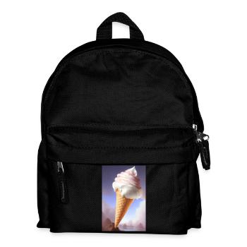 Eiscreme - Kinder Rucksack - Schwarz - Vorne