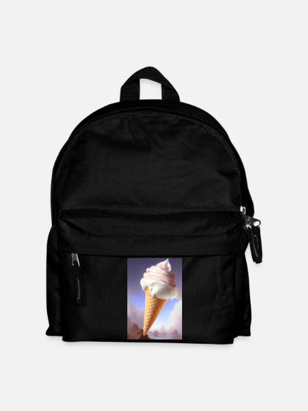 Eiscreme - Kinder Rucksack - Schwarz