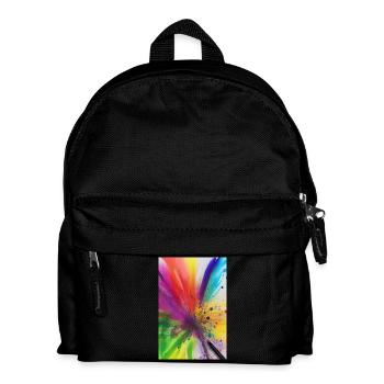Éclaboussures de couleur - Sac à dos Enfant - noir - Devant