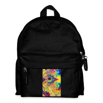 Abstrakte Kunst - Kinder Rucksack - Schwarz - Vorne