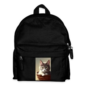 Mignon bébé chat - Sac à dos Enfant - noir - Devant