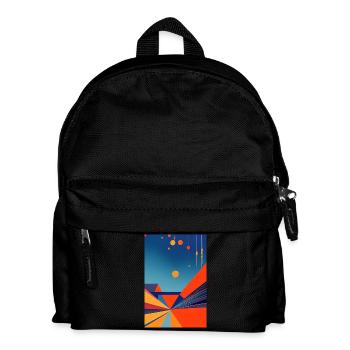 Abstrakte Kunst - Kinder Rucksack - Schwarz - Vorne