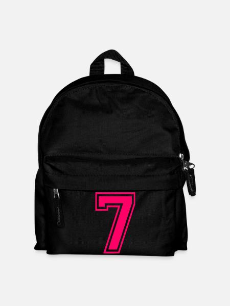 7 - Kinder Rucksack - Schwarz
