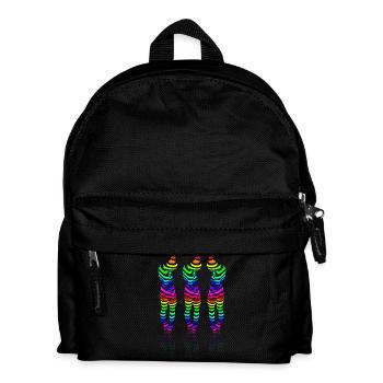 CSD 3girl friends lbgtq + gay rainbow party lesbian - Sac à dos Enfant - noir - Devant